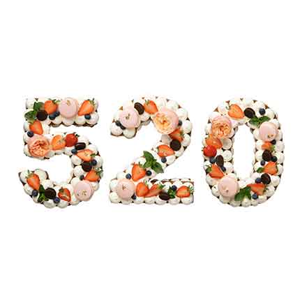 520數字蛋糕組合